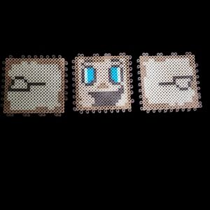 Pixel Art Coasters with Faces